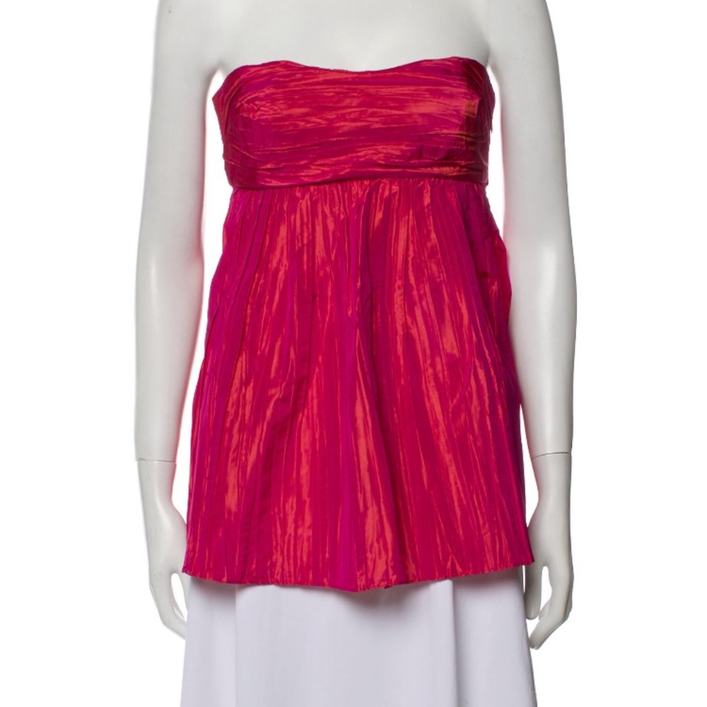 Calypso St Barth pink strapless top